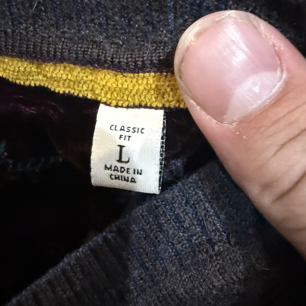 Robert Graham Sweater Mens Large V Neck Classic Fit Knowledge Wisdom Truth Pullo - Picture 3 of 10